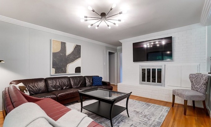 Ashbrook - Clawson Village House | Uptown Retreat | King Suite w/ Hot Tub & Fire Pit!