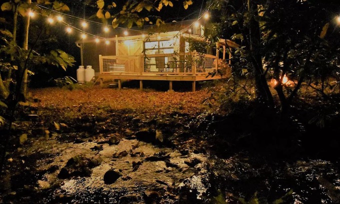 Clyde Cabin | Off-Grid, Creekside Cabin in NC Mountains