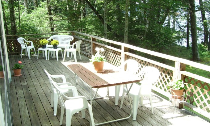 Naples House | Cozy cottage in serene setting with a lovely sandy entry to Brandy Pond!
