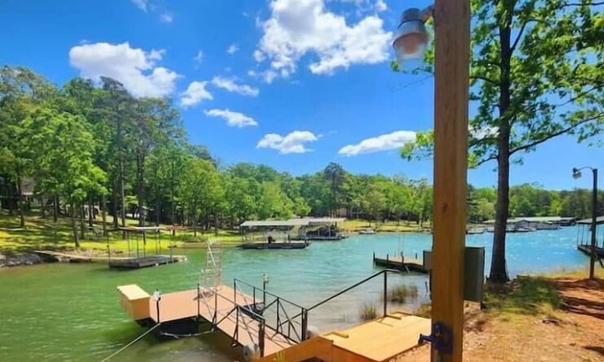 Reed Creek House | "Simply Unhitched" Lake Front RV with Swim Dock