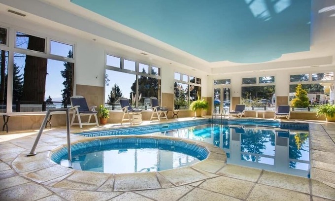 San Carlos de Bariloche Hotel | Room Perfect for Groups with Stunning Lake Views & Wellness Center with Hot Tub