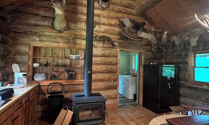 Alma Cabin | Log cabin, log cabin sauna building, wildlife, orchards