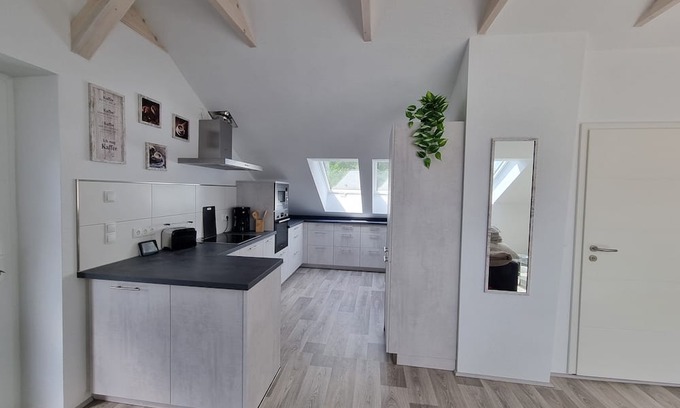 Schwentinental Apartment | 90 sqm apartment for 2 guests in the newly developed attic with separate entrance