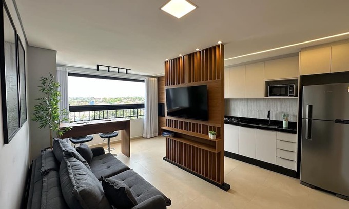 Londrina Apartment | New and Modern Apartment with 2 Air Conditioning Units - Cond. The Chalet