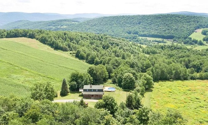 De Lancey Ski Chalet | Relax in the Catskills: Spacious 4-Bedroom Chalet for 9 guests in a remote area.