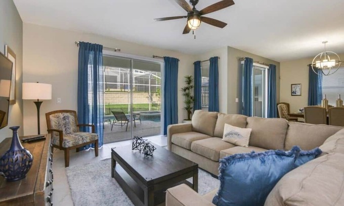 Davenport House | Amazing Pool Home with Spa and Game Room-1588TL