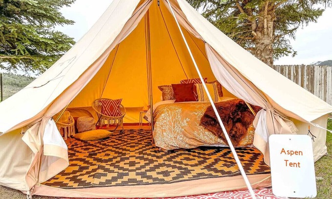 Palisades RV Rental | The Aspen Boho Glamping tent