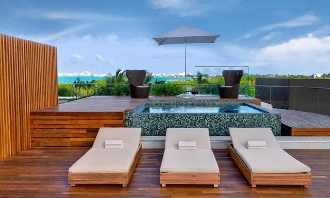 Downtown Cancun Hotel | Ocean Front Family Escape | Private Beach Access & Outdoor Pool, Pets Allowed