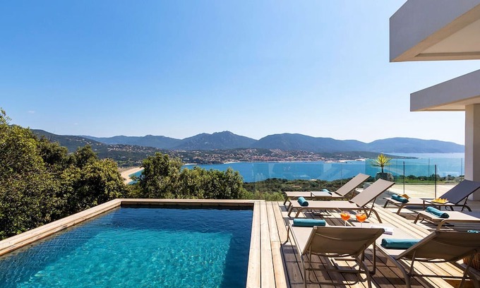 Vetricella Villa | Villa MAQUIS - 4 bedrooms, panoramic sea view, swimming pool, gym